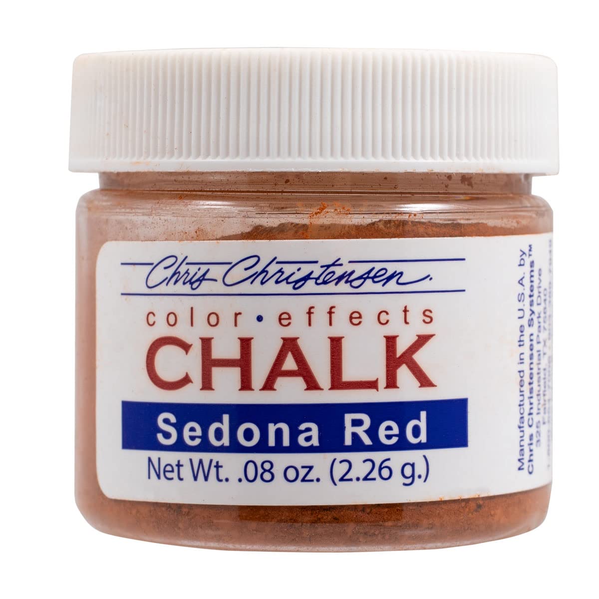 Chris Christensen Color Effects Sedona Red Chalk .08oz - Dog Grooming Powder for Show Dogs & Pet Styling - Perfect for Enhancing Coat Color & Reducing Grease