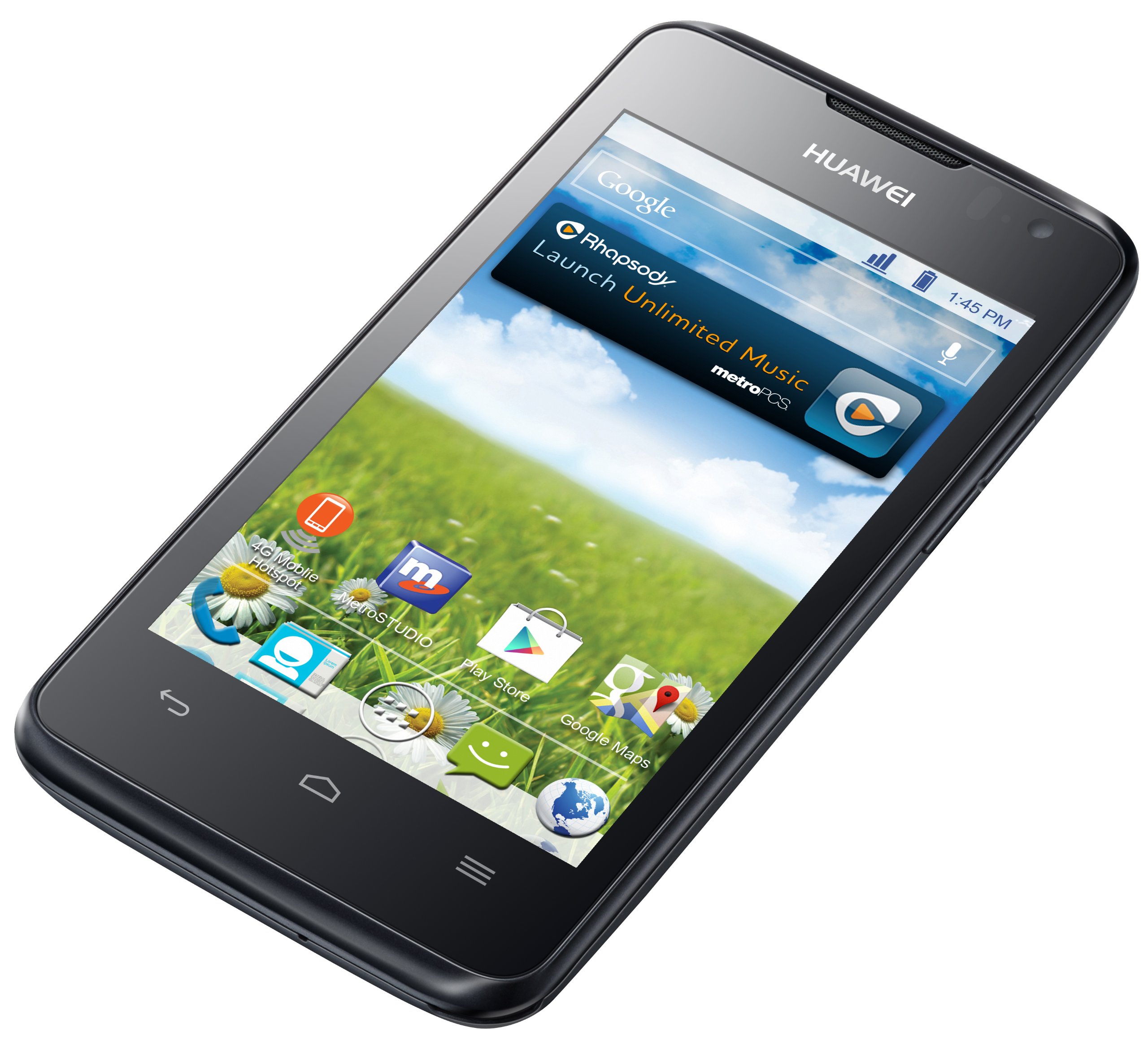 Huawei Premia 4G LTE Android Smartphone - Unlocked GSM Prepaid Phone for MetroPCS & T-Mobile | Perfect for Travel, Business & Everyday Use