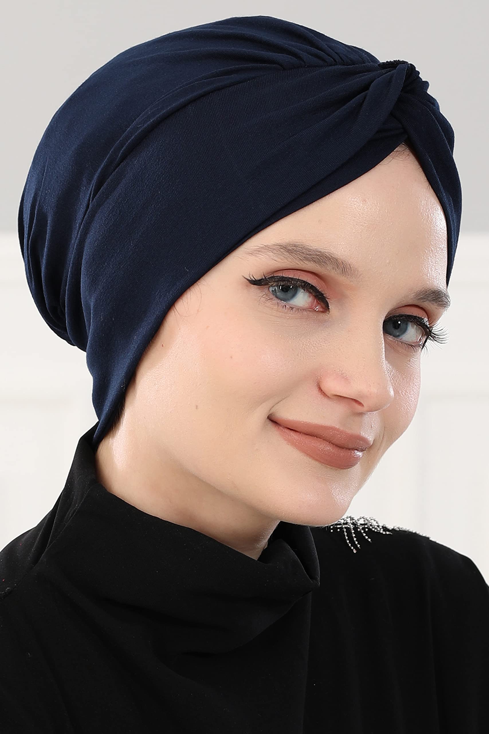 Instant Turban Head Wraps for Women - Cotton Hijab Scarf & Ready-to-Wear Head Cover - UK Hijab Undercap & Chemo Headwear - Perfect for Daily Wear, Cancer Recovery & Modest Fashion