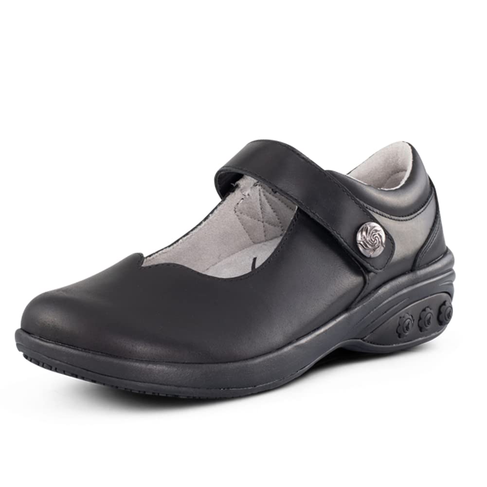 Melissa Women's Slip-Resistant Mary Jane Clog - Comfort Shoes for Plantar Fasciitis & Foot Pain Relief - Perfect for Nurses, Teachers & Healthcare Workers