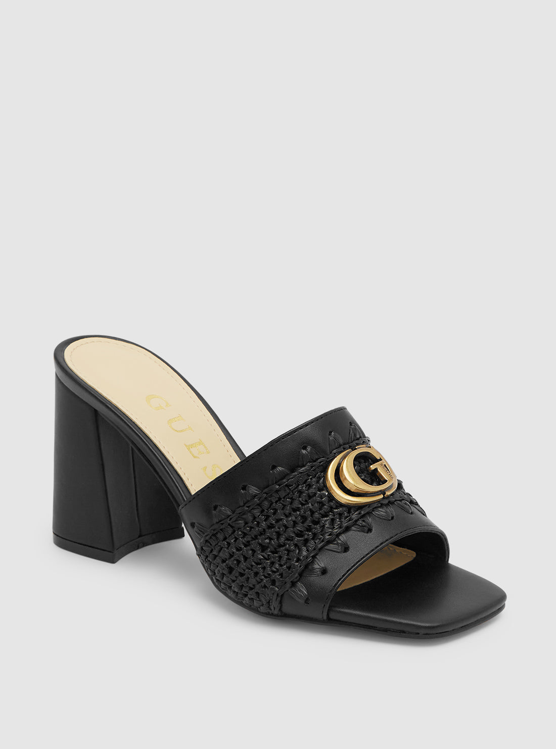 Stylish Black Gellian Block Heels for Women - Comfortable Chunky Heel Shoes for Office, Party & Evening Wear