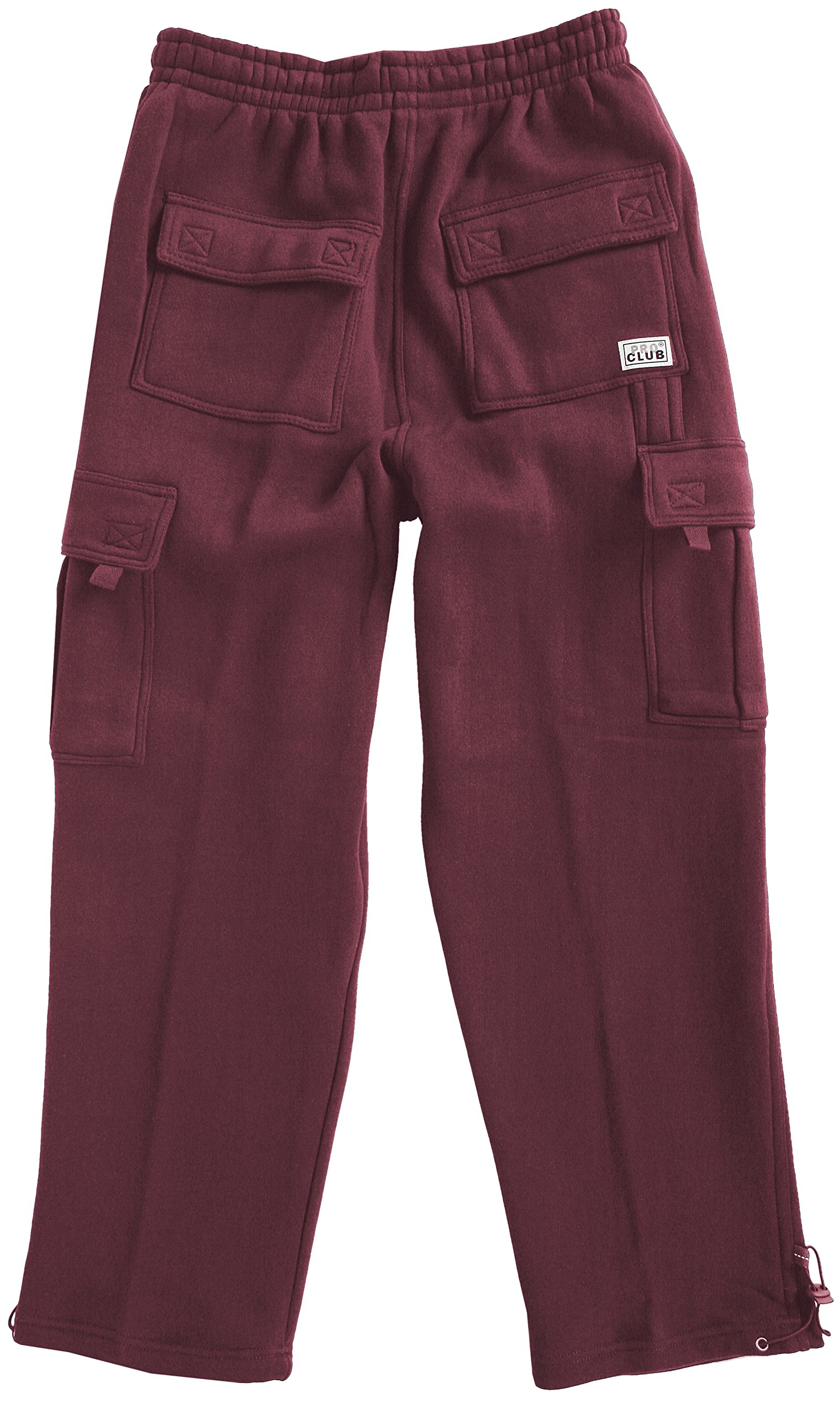 Pro Club Men's Heavyweight Fleece Cargo Pants - Winter Warm Workout Joggers for Outdoor Activities & Casual Wear