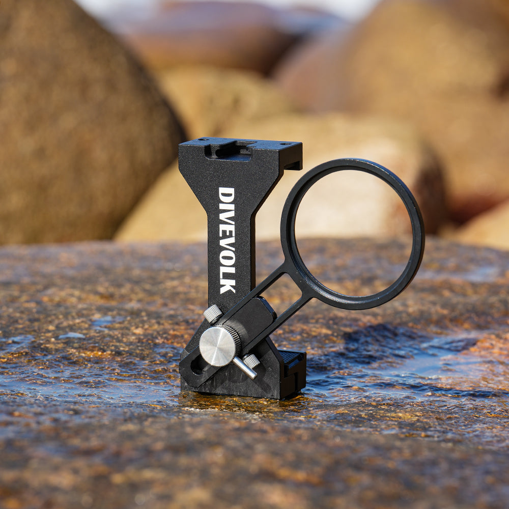 Divevolk SeaTouch 4 Max Plus Underwater Camera Expansion Clamp with 67mm Adapter Arm - Perfect for Scuba Diving, Snorkeling & Marine Photography