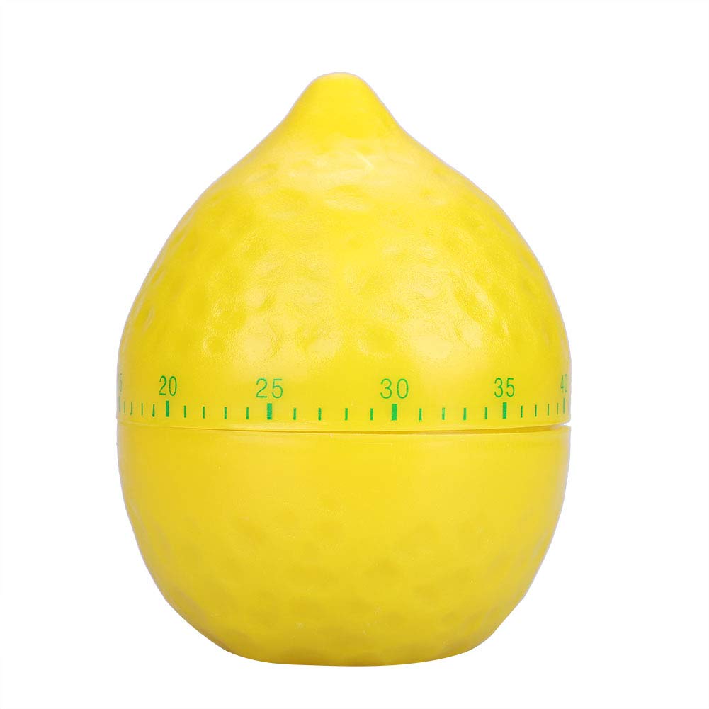 Lemon-Shaped Kitchen Timer - 60 Min Mechanical Cooking Timer for Baking & Boiling Eggs