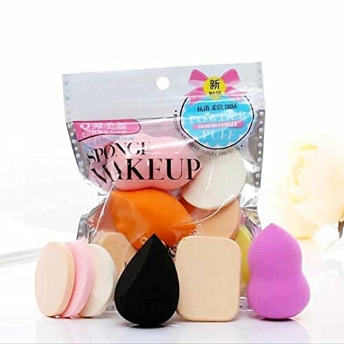 6pcs Soft Makeup Sponges for Foundation & Blush - Dry & Wet Use
