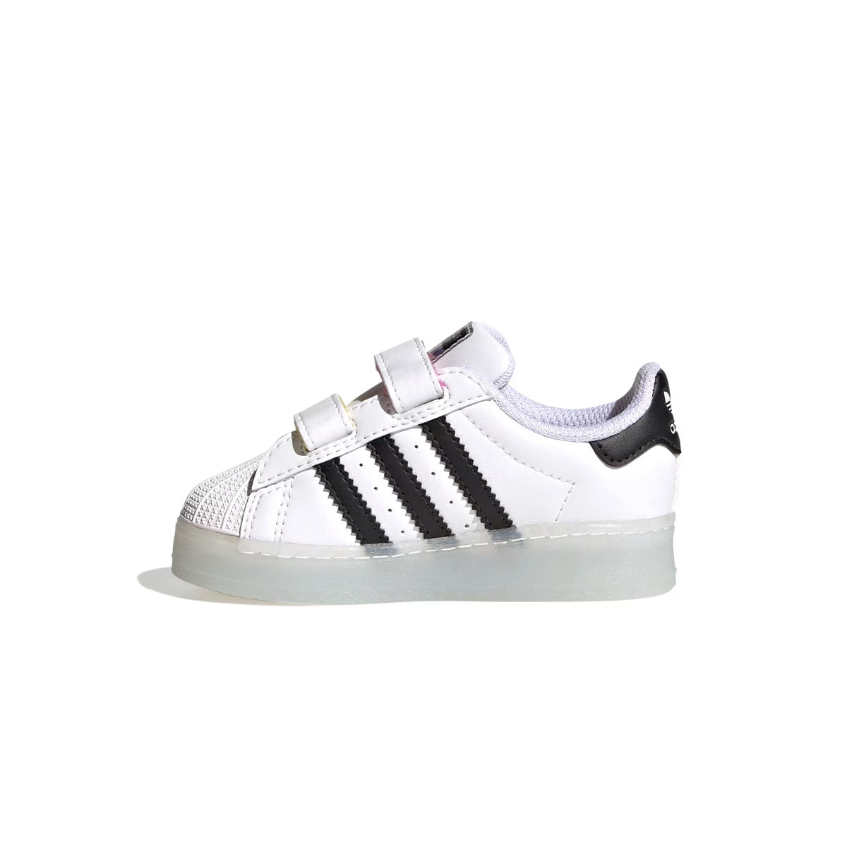 Kids Superstar 360 LED Light Up Sneakers - Cloud White Core Black | Comfortable Light Up Shoes for Boys & Girls | Perfect for Running, Parties & Nighttime Safety
