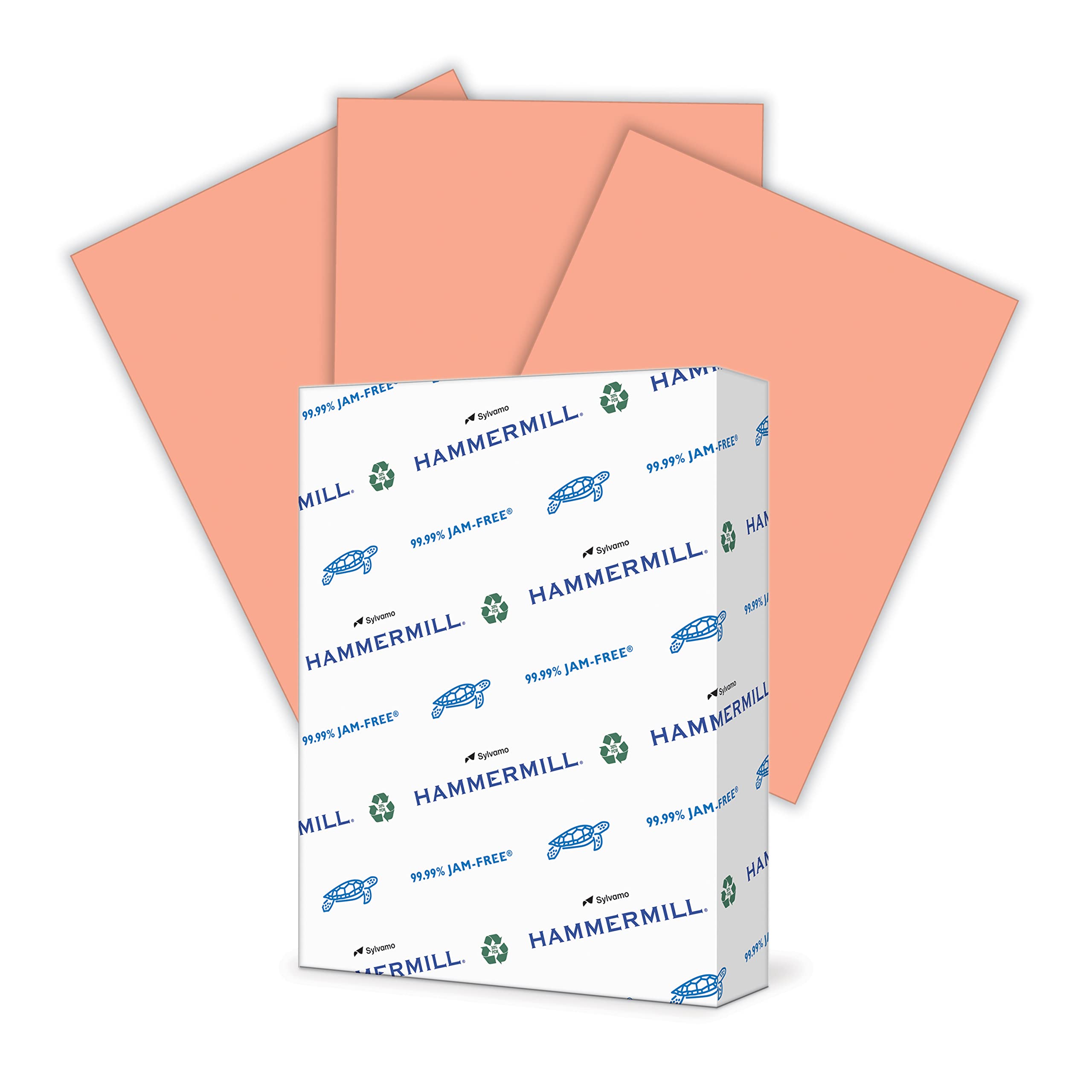 Hammermill 20 lb Salmon Colored Printer Paper, 8.5 x 11 Inches, 500 Sheets/Ream - Pastel Paper for Crafts, Invitations & Office Use - Made in USA (103119R)