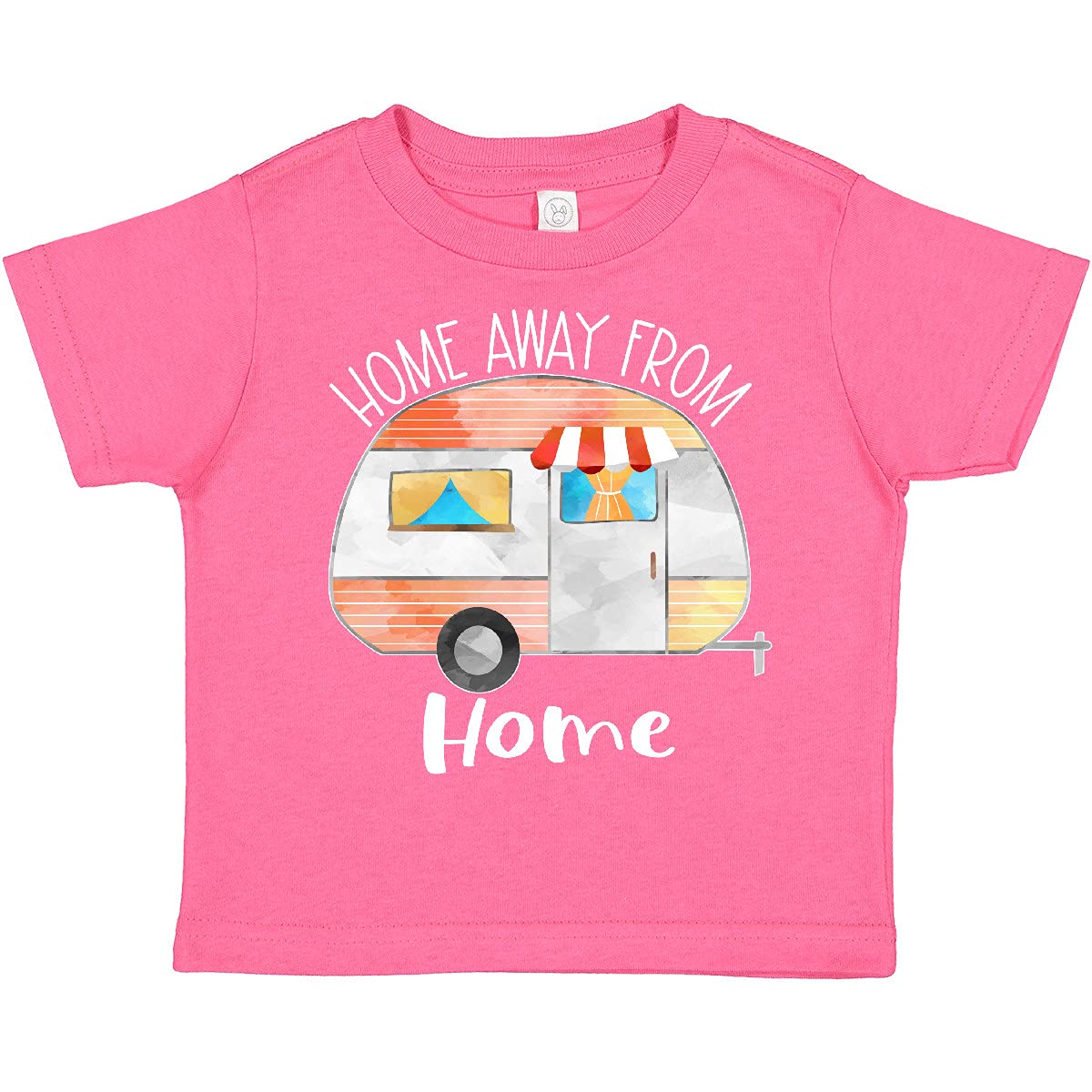 Inktastic 'Home Away from Home' Orange Camper Toddler T-Shirt - Cute Camping Outfit for Boys & Girls