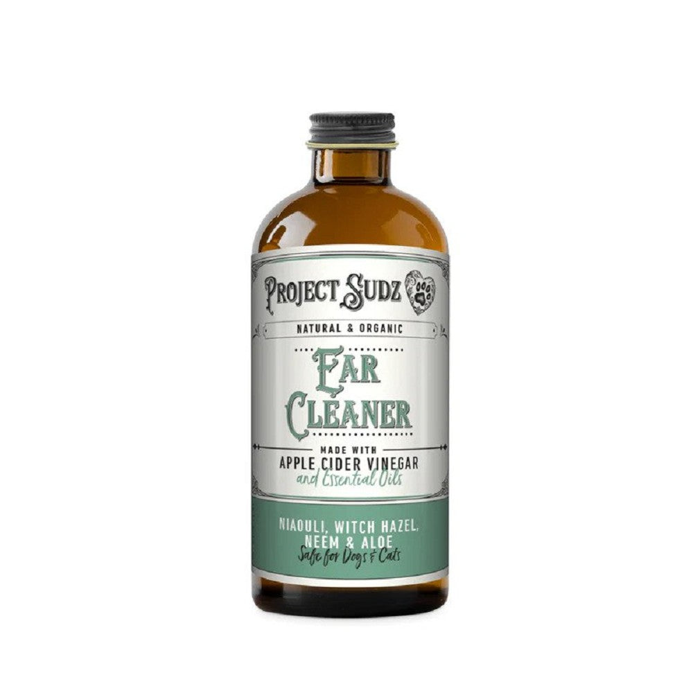 Natural Organic Ear Cleaner for Dogs & Cats - Gentle Pet Ear Cleaning Solution for Itchy, Smelly Ears - Perfect for Regular Grooming & Allergy Relief