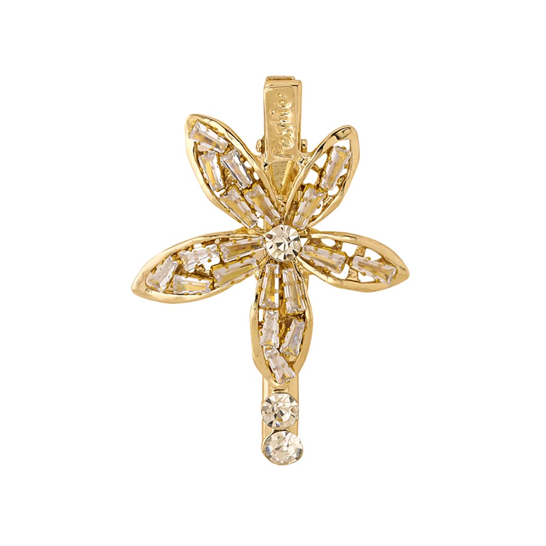 Yellow Crystal Hair Clips for Women & Girls - Elegant Bow Alligator Hair Pins for Women's Hair Accessories | Perfect Gift for Birthdays, Weddings & Daily Styling