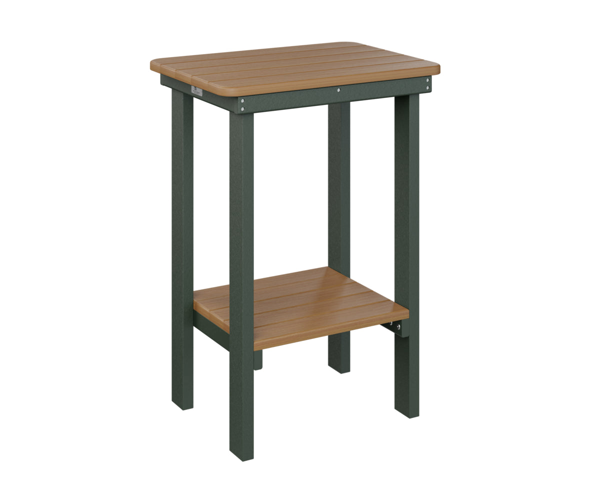 Berlin Gardens Rectangle End Table - Counter Height Bar Table for Patio, Deck, and Outdoor Living Spaces