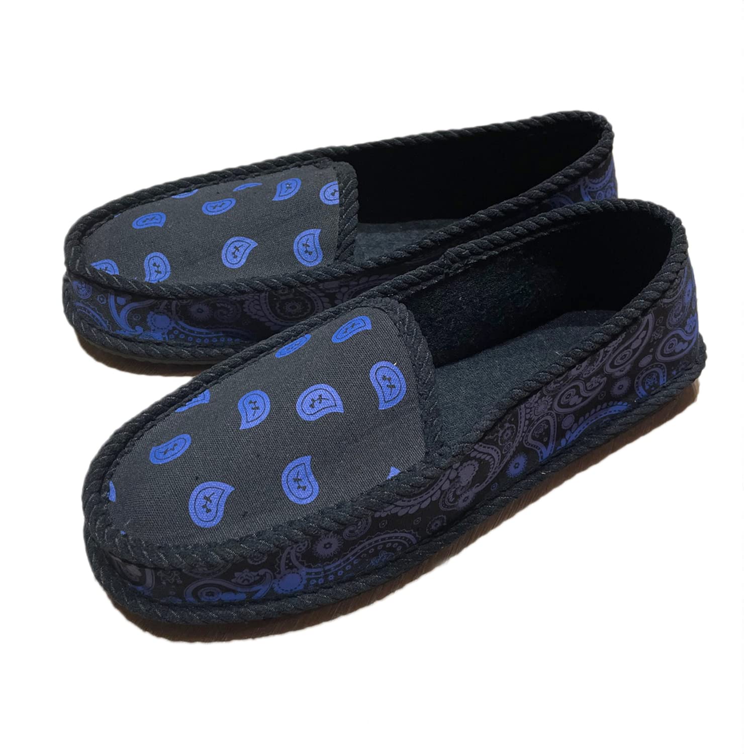 Breathable AIRNINE Men's Bandana House Slippers - Comfortable Indoor/Outdoor Slides for Home, Lounge & Backyard - Machine Washable Summer Slippers