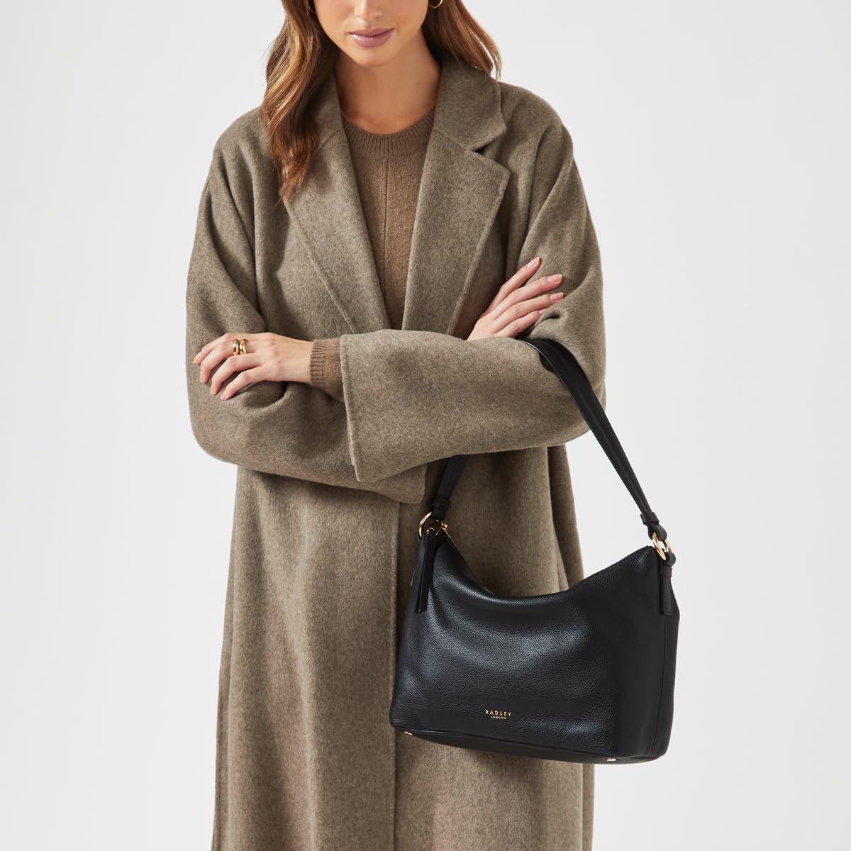 RADLEY London Lyme Terrace Women's Leather Shoulder Bag - Medium Size Crossbody Purse for Women - Stylish Handbag for Work, Travel & Everyday Use
