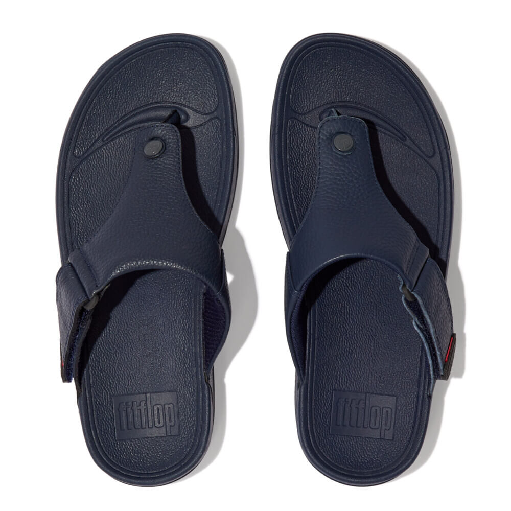 FitFlop Men's Trakk II Comfortable Walking Sandals - Navy Blue | Lightweight & Supportive for Hiking, Travel & Outdoor Activities
