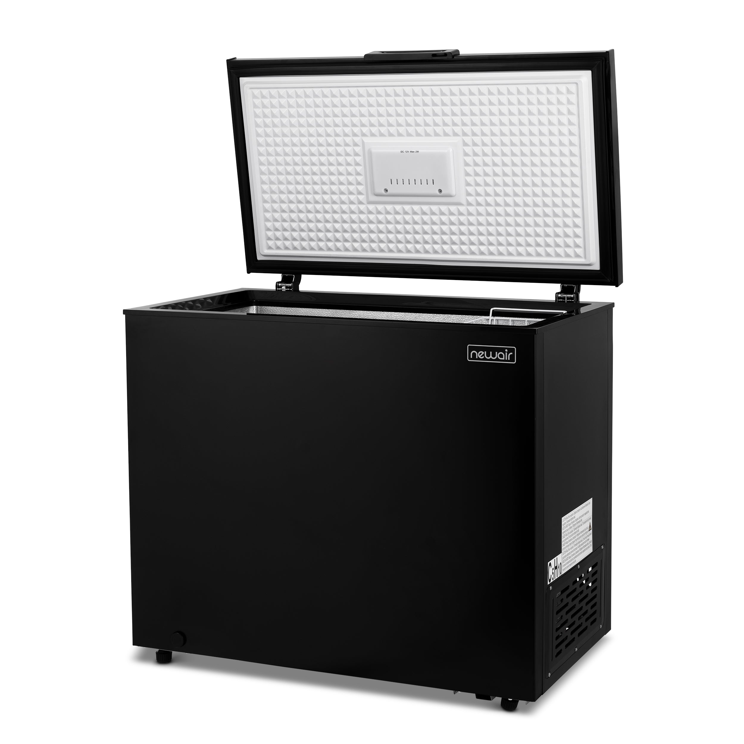 Newair® 6.7 Cu. Ft. Compact Chest Freezer - Energy Efficient Deep Freezer for Home, Garage, or Basement - Perfect for Storing Meat, Frozen Food & Ice Cream - Black