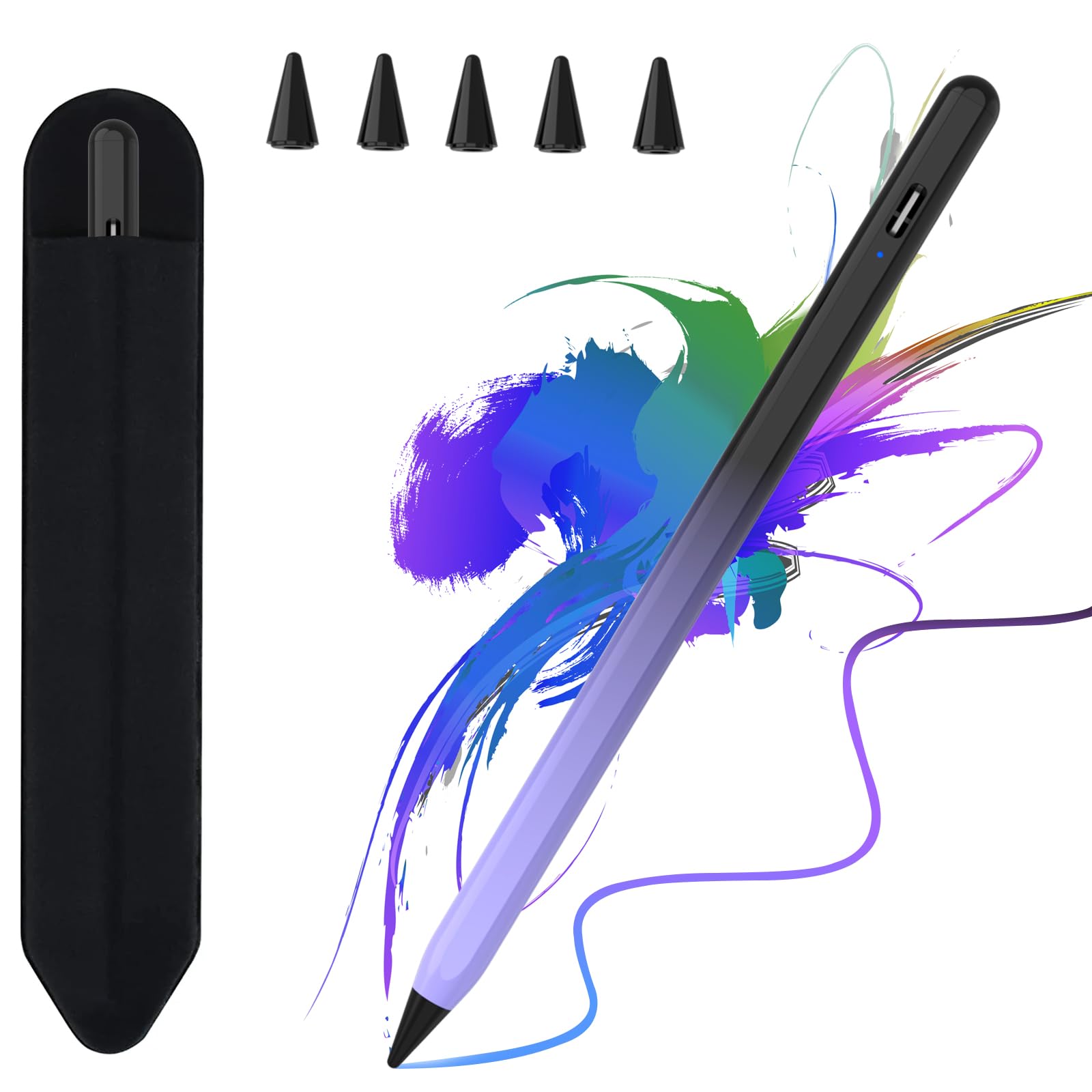 Apple Pencil Alternative Stylus Pen for iPad (2018-2023 Models) - Fast Charging 15min, Compatible with iPad 9th/10th Gen, iPad Pro 11/12.9