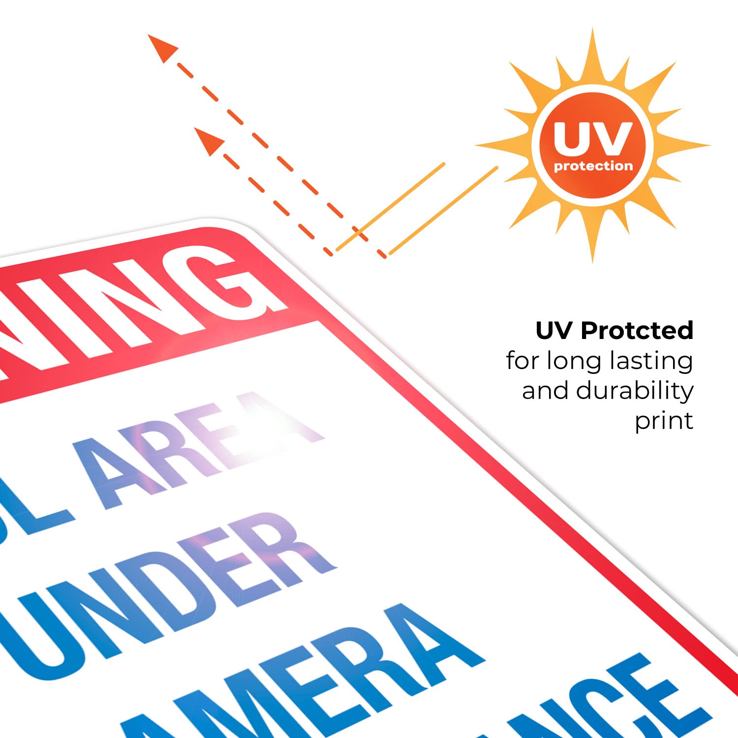 Pool Area Under Camera Surveillance Sign - 24x30 Inches, 55 mil Thick HDPS, Durable Safety Sign for Swimming Pools, Parks, and Community Areas - Made in USA