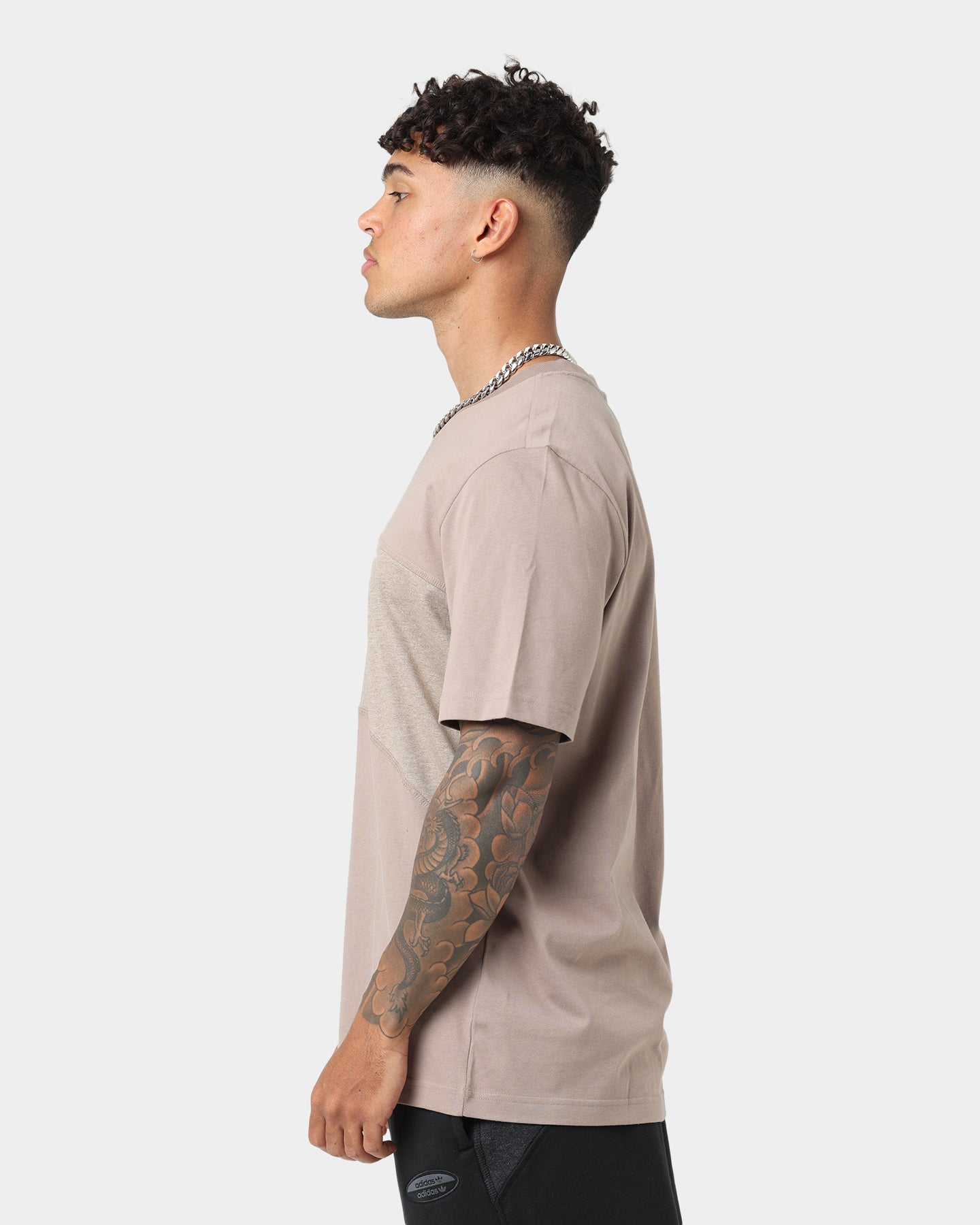 Adidas R.Y.V. Essential T-Shirt for Men - Soft Cotton Casual Tee in Chalky Brown | Perfect for Gym, Streetwear & Everyday Comfort