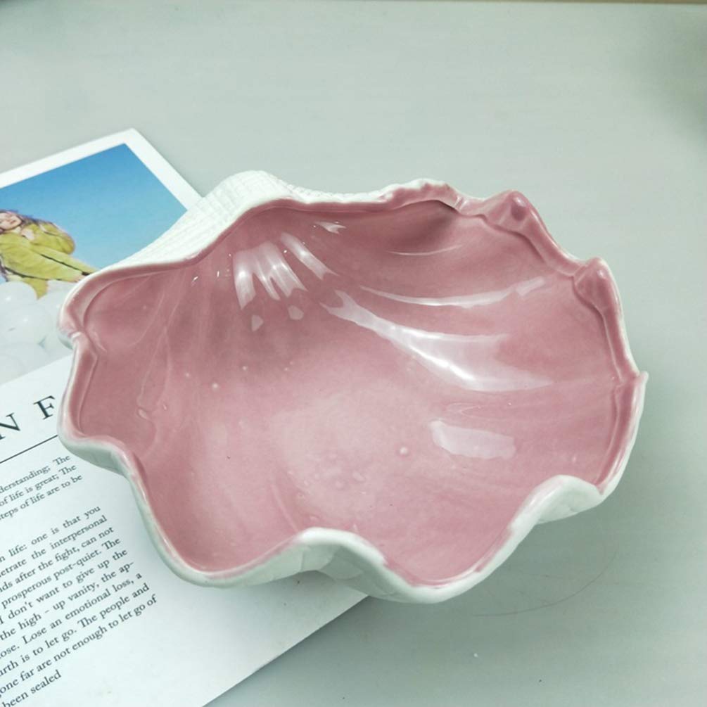 VOSAREA Sunflower Shaped Candy Nut Bowl - Elegant Shell Design Tabletop Decor for Home, Hotel & Office | Perfect for Storing Snacks, Nuts, Sweets & Small Items | Stylish Japanese-Inspired Decorative Storage