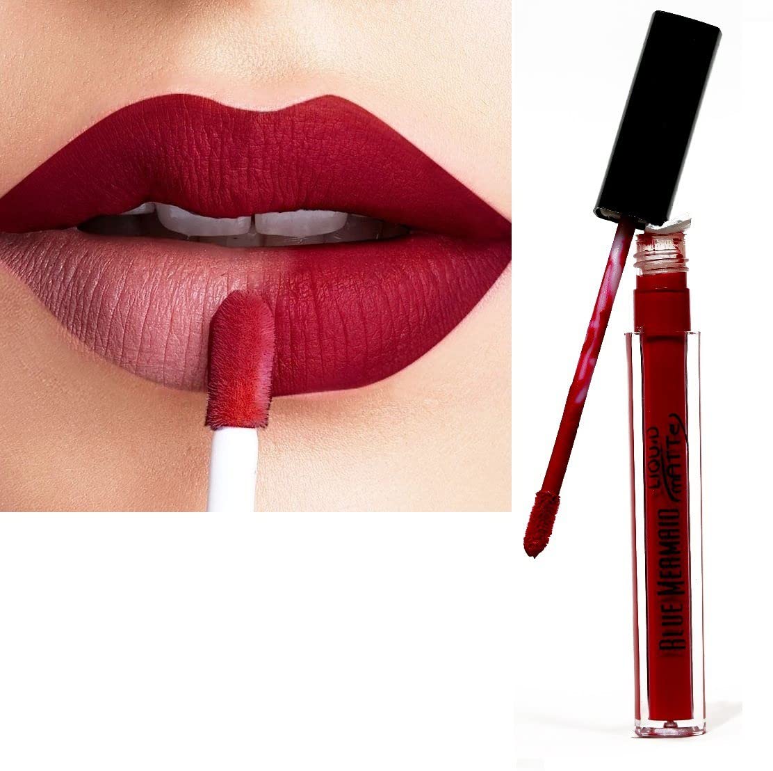 Long-Lasting Matte Lipstick - Waterproof, Lightweight, Blood Red Lip Color for All-Day Wear | Perfect for Parties, Date Nights & Special Occasions
