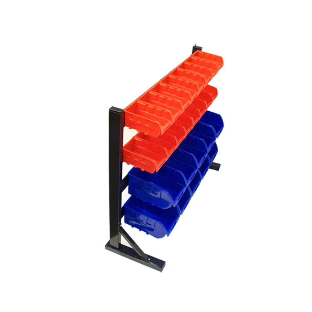 26 Removable Bins Rack - Parts & Accessories Storage Organizer for Workbench - Perfect for Garage, Workshop, and DIY Tool Organization