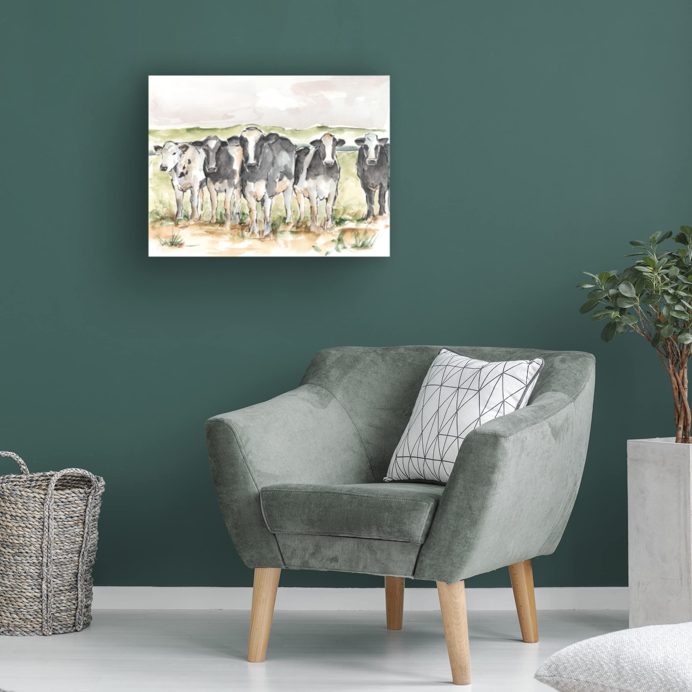 Trademark Fine Art 'Field Days II' Canvas Art by Ethan Harper - Stunning Farm Landscape Wall Decor for Living Room, Bedroom & Office