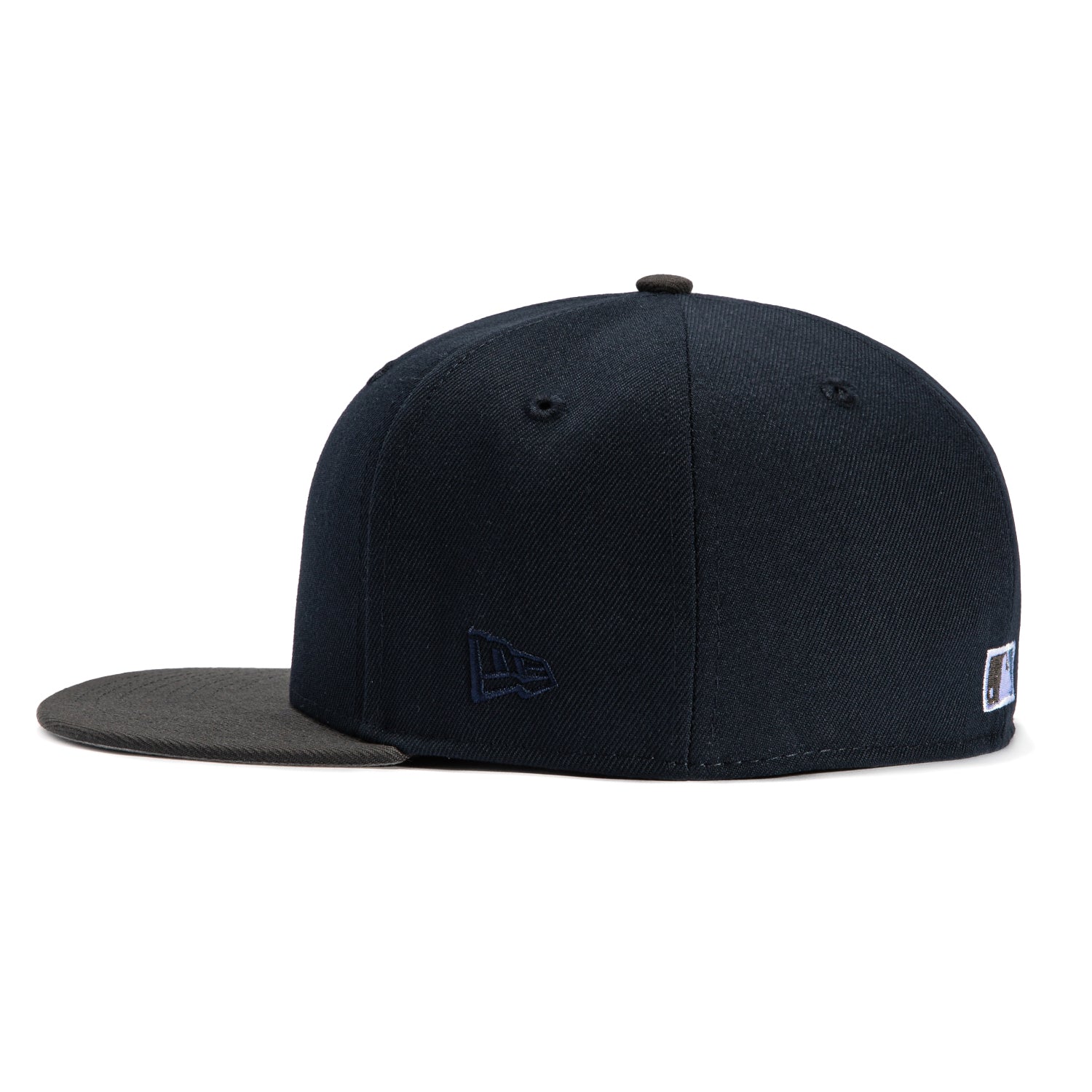 New Era 59Fifty New York Mets 50th Anniversary Patch Baseball Cap - Navy & Graphite Color - Official MLB Licensed Hat for Sports Fans & Streetwear Fashion