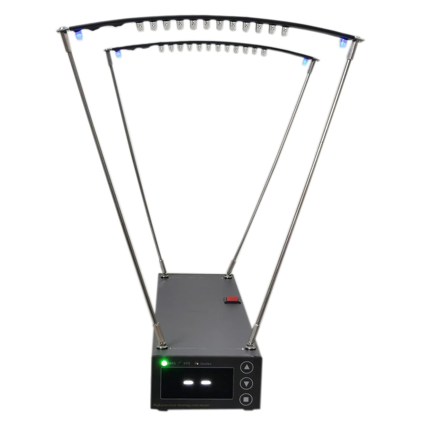High Accuracy Precision Ballistic Chronograph - Shooting Speed Tester 1-2000MPS (5-6500FPS) with Less Than 1% Error - Perfect for Archery, Airsoft, and Firearms Velocity Testing