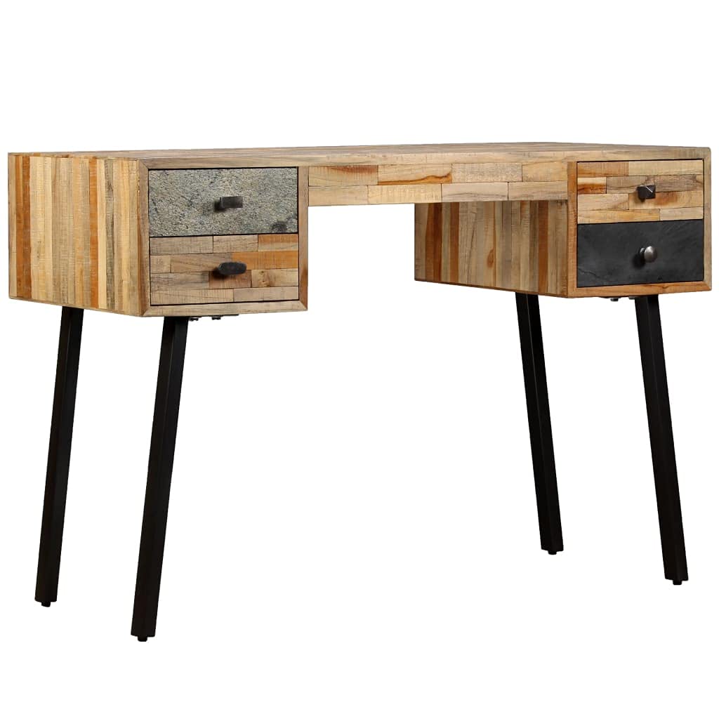 Solid Reclaimed Teak Writing Desk 43.3