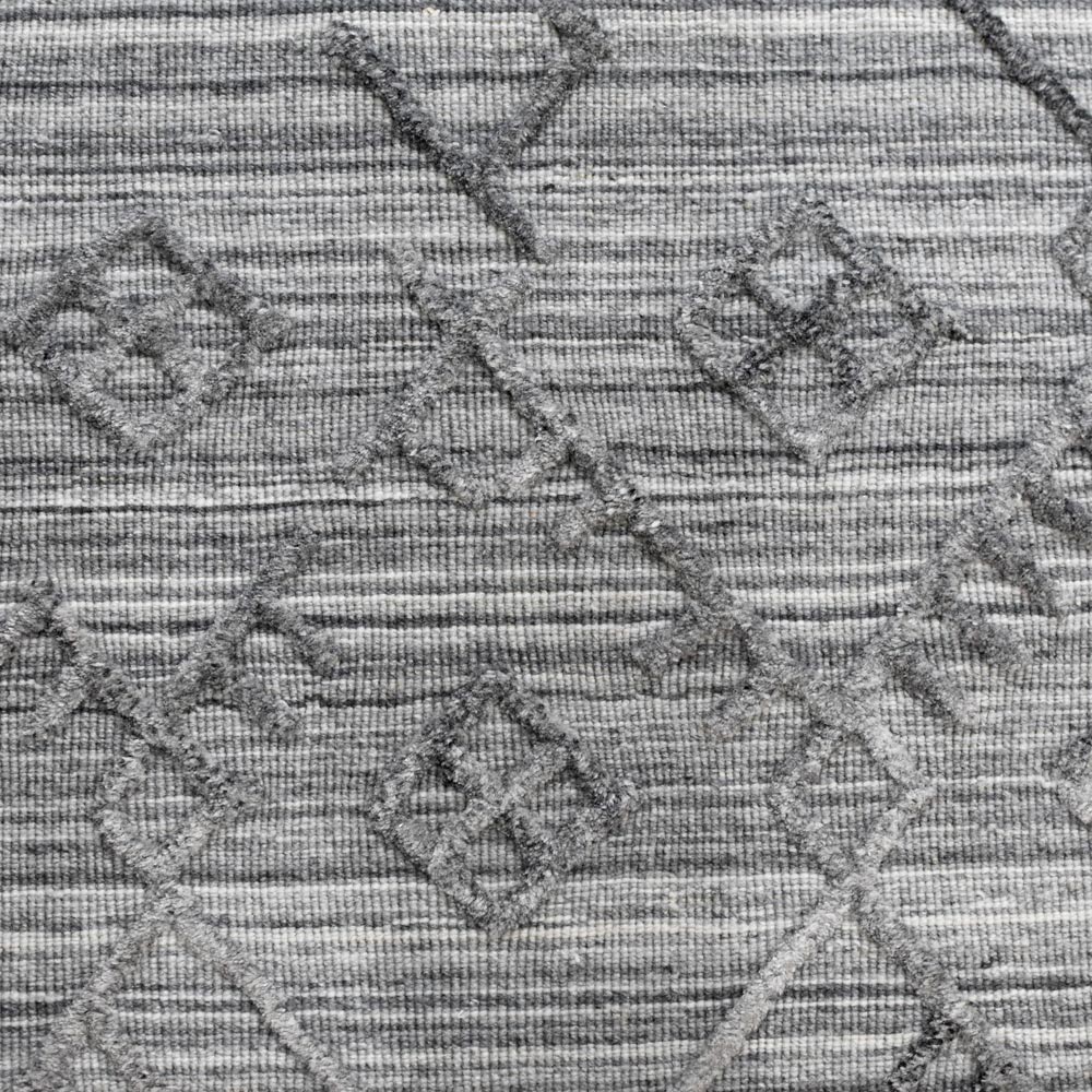 Handwoven Quilted Area Rug - Soft Bohemian Style Decorative Carpet for Living Room, Bedroom, and Nursery