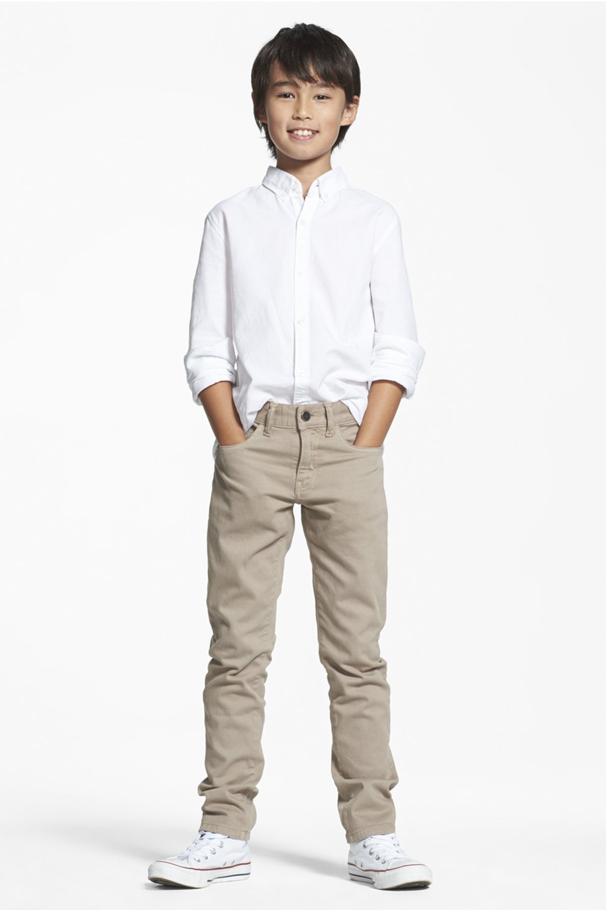 DL1961 Brady Slim Fit Boys Pants in Slate Grey - Stylish & Comfortable for School, Play & Everyday Wear