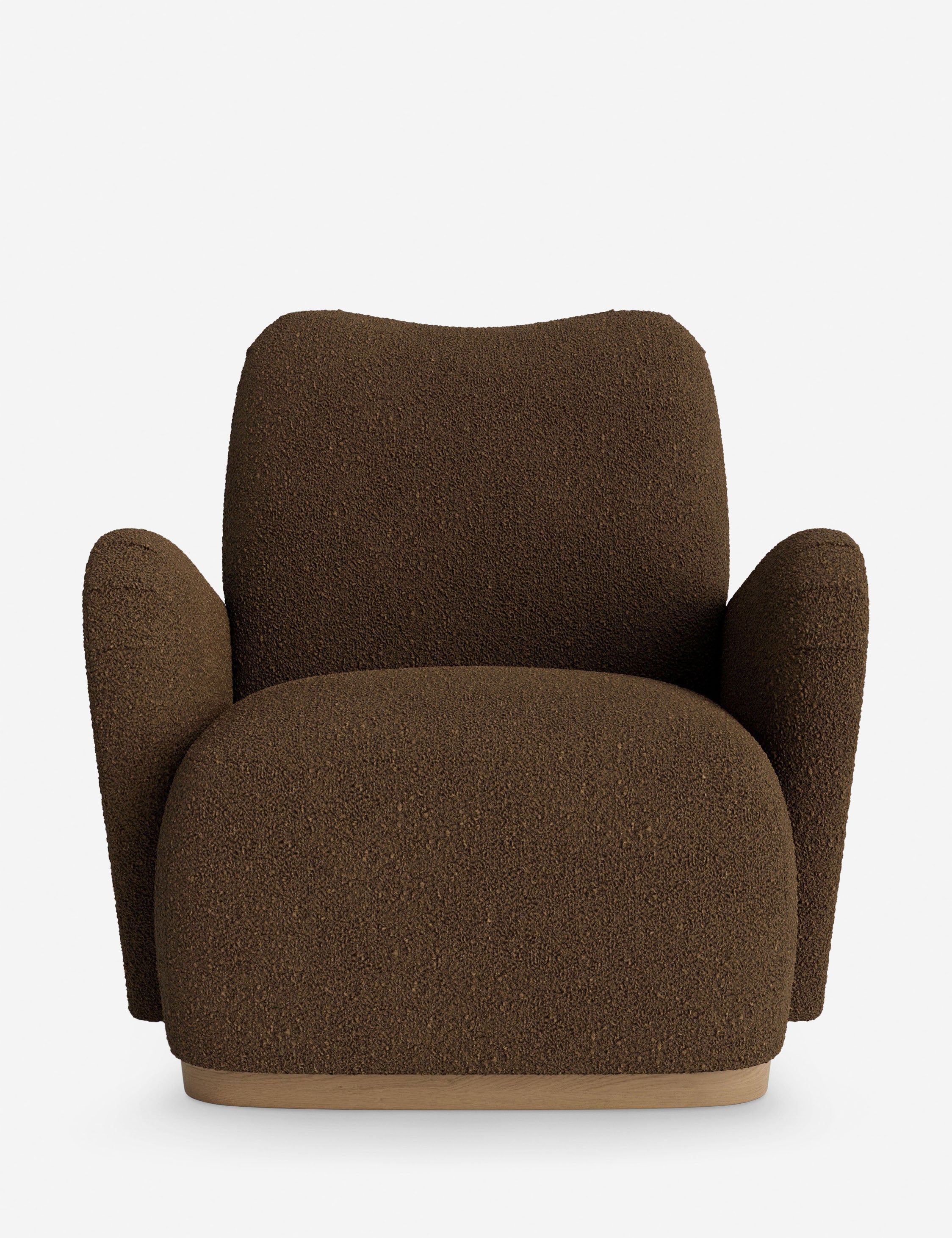 DISC Interiors Bei Accent Chair - Mid Century Modern Lounge Chair with Wooden Legs for Living Room, Bedroom & Office Decor | Stylish Comfortable Seating for Home & Workspace