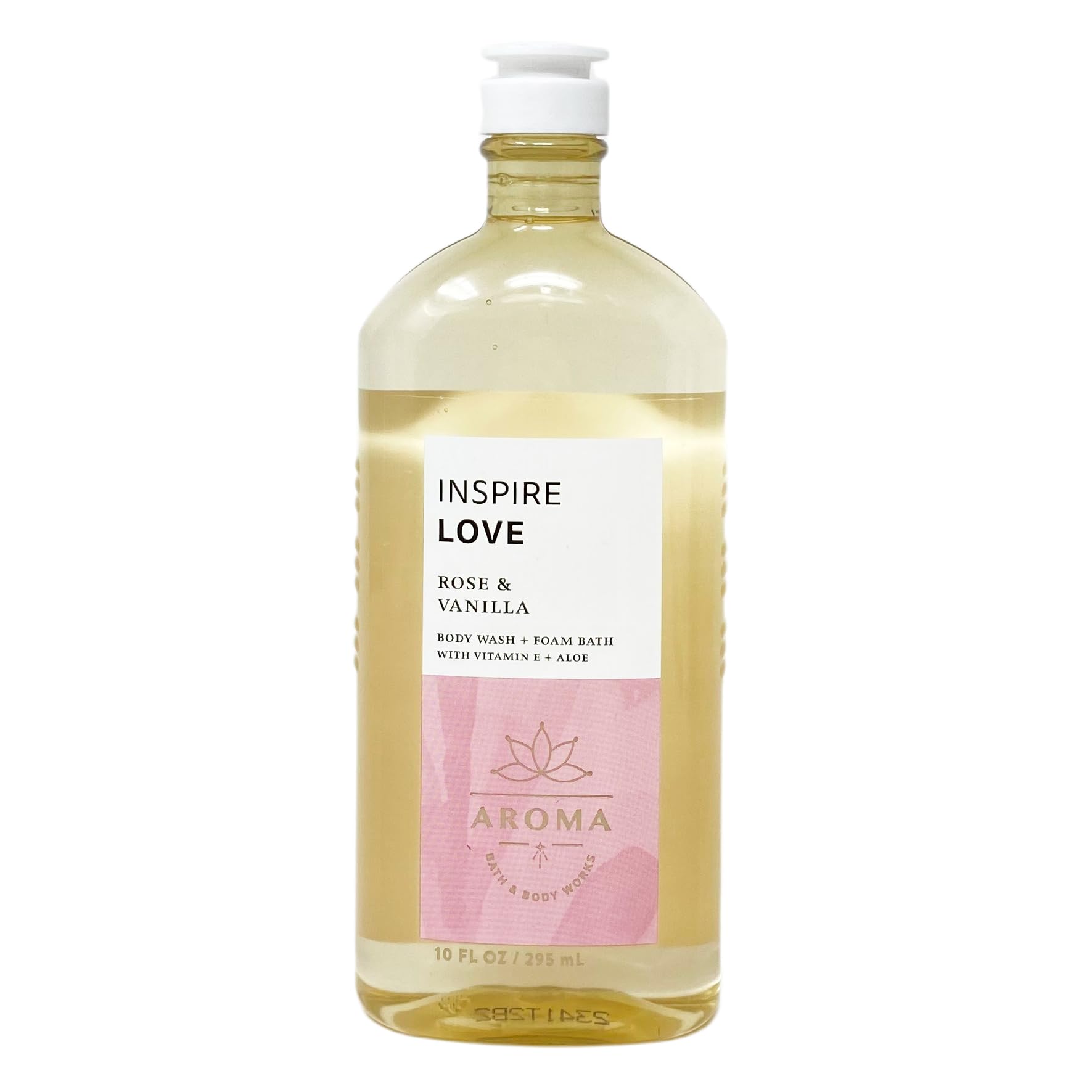 Aroma Inspire Love Rose & Vanilla Body Cream, Body Wash & Foam Bath Gift Set - Full Size Luxurious Skincare Duo for Women - Perfect for Relaxing Baths, Spa Days & Romantic Gifts