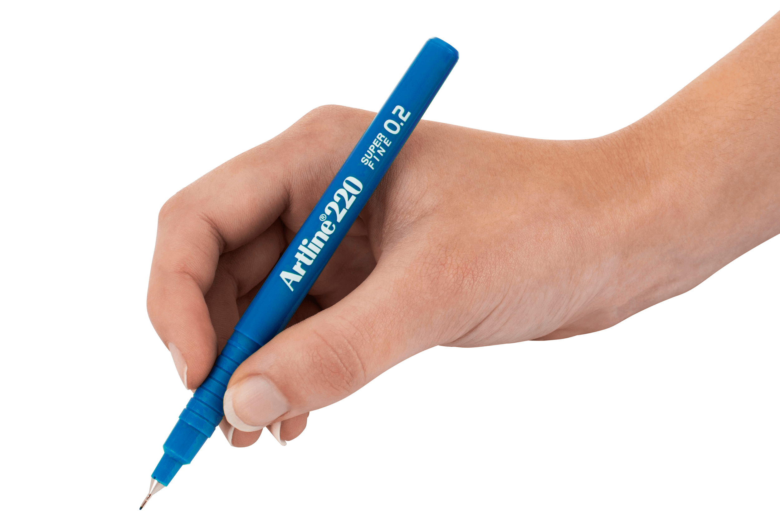 Artline 220 Fineliner Pen - 0.2mm Ultra Fine Tip Blue Ink - Pack of 12 - Perfect for Drawing, Sketching, Note Taking & Art Projects