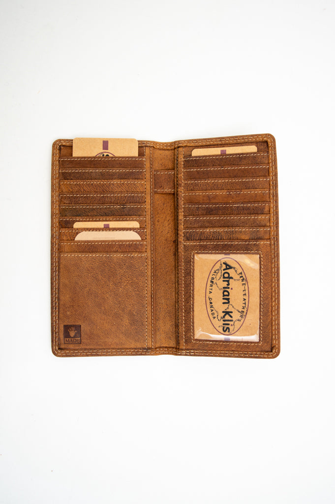 Adrian Klis 217 Genuine Leather Card Holder Wallet - Slim RFID Blocking Minimalist Design for Men & Women - Perfect for Travel, Business, and Everyday Use
