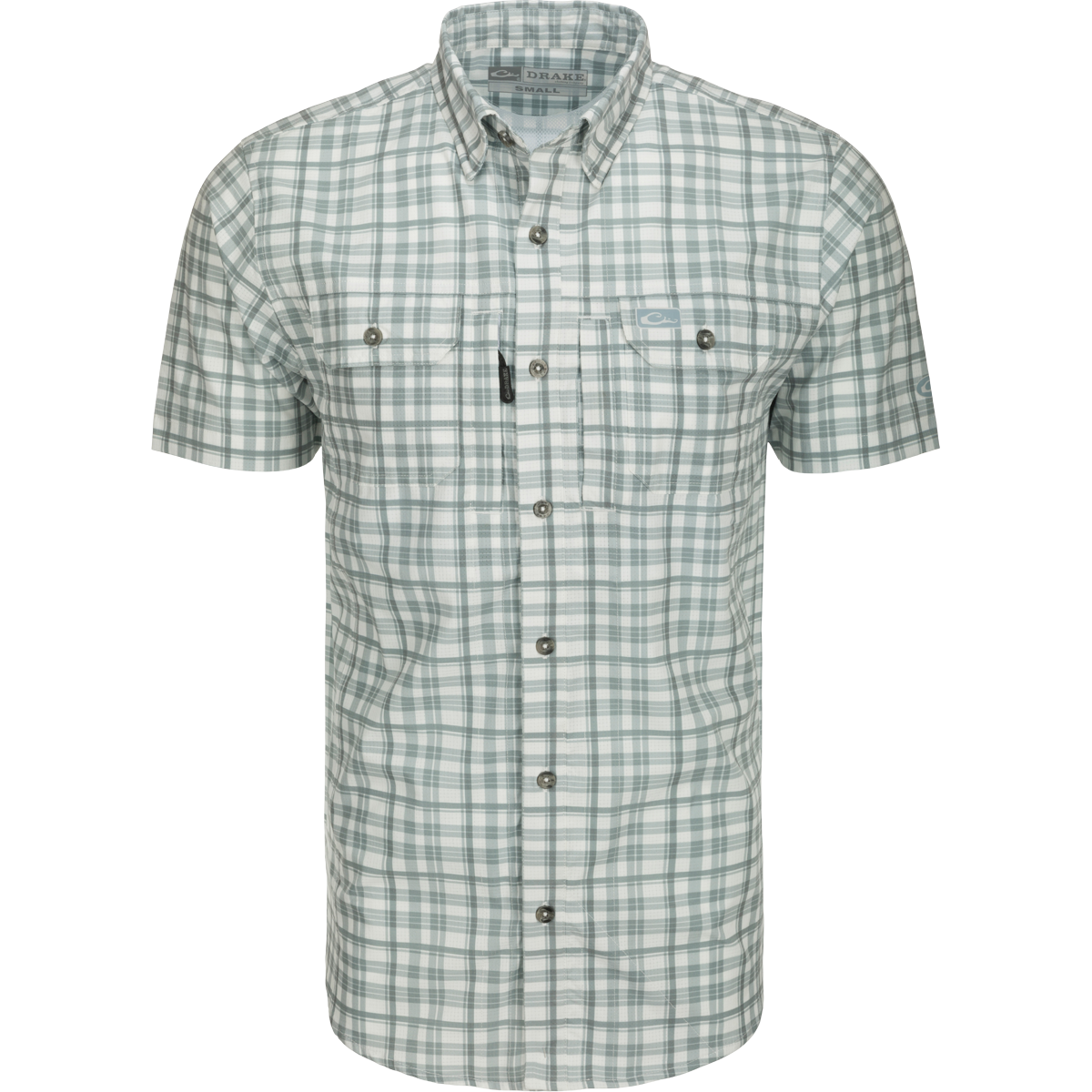 Hunter Creek Men's Plaid Short Sleeve Shirt - Casual Window Pane Checkered Button Down Top for Outdoor Activities, Work & Everyday Wear