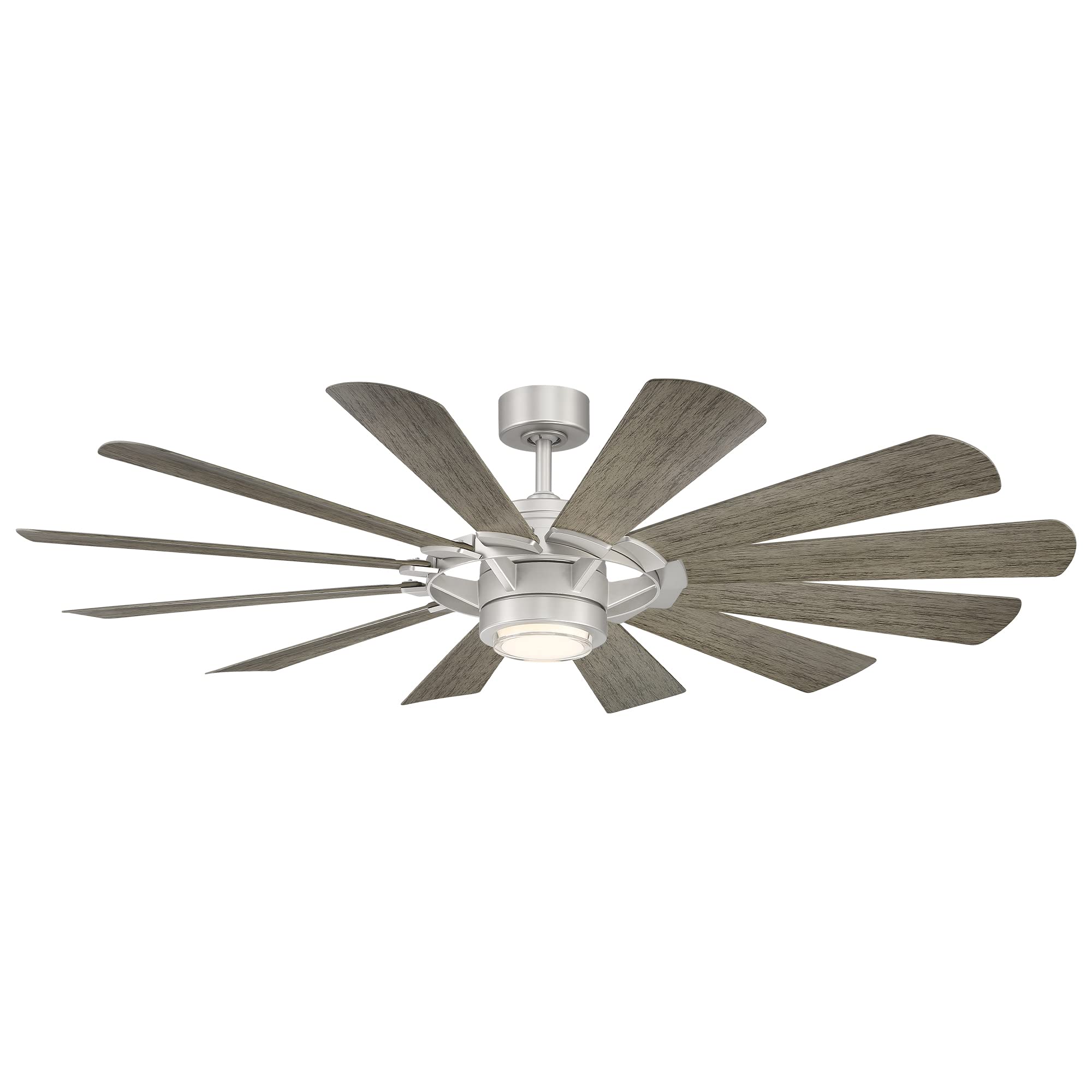 Wyndmill Smart 65in Ceiling Fan with 12 Blades, 3000K LED Light Kit, Remote Control, Alexa & App Compatibility for Indoor and Outdoor Use - Perfect for Living Rooms, Bedrooms, and Patios