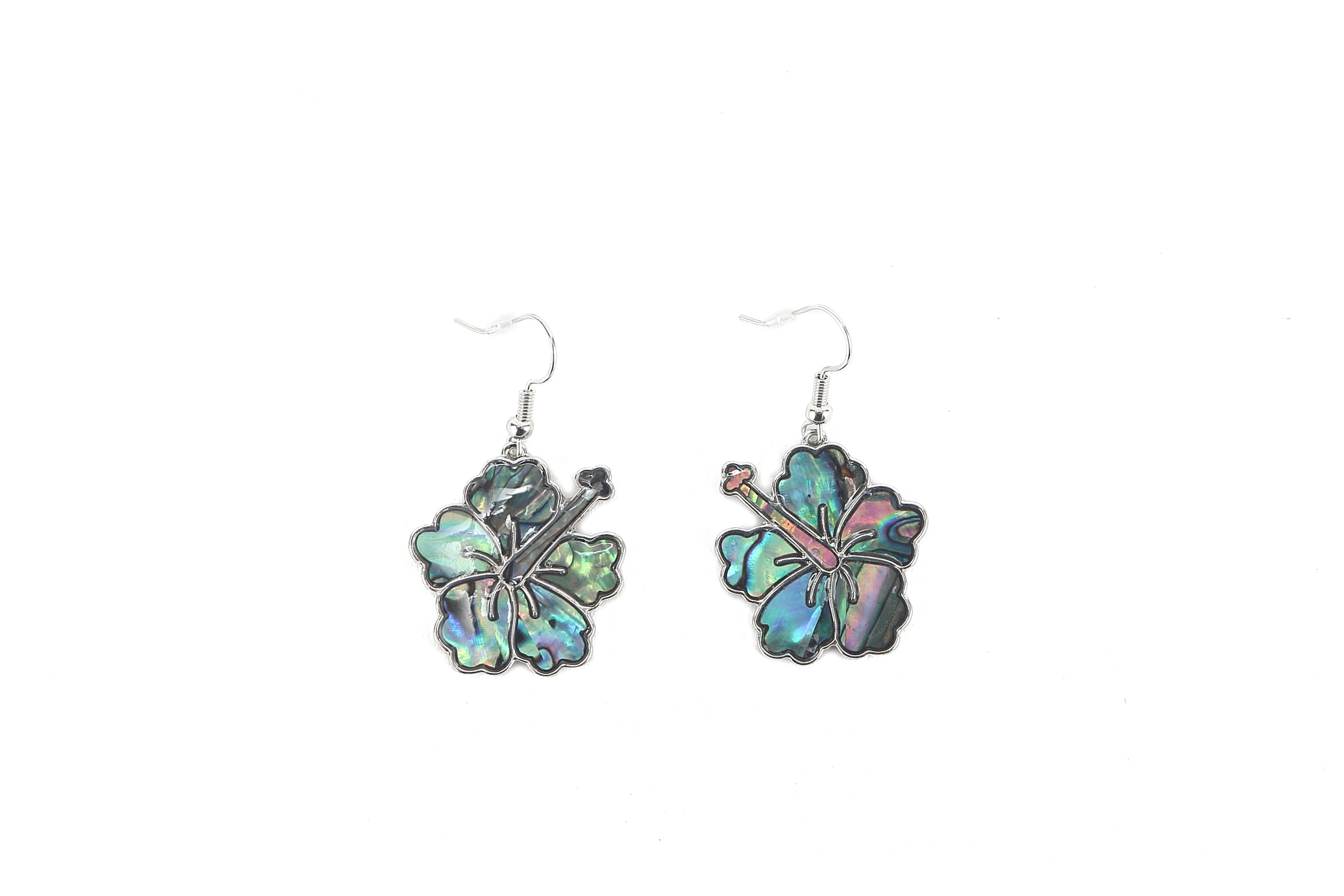 Handmade Silver Hibiscus Flower Earrings for Women - Hawaiian Inspired Jewelry for Beach, Party & Special Occasions