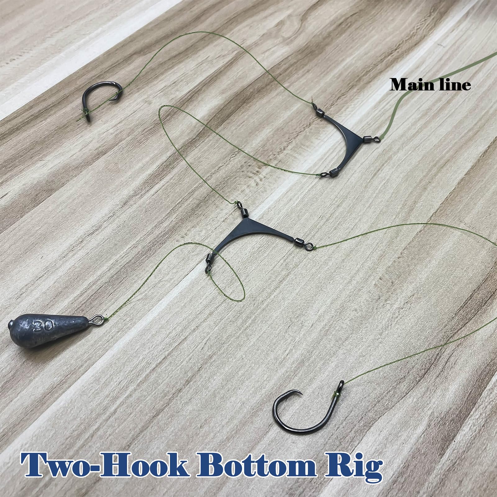 15pcs 3-Way Rolling Swivel Fishing Tackle - Stainless Steel Fishing Swivels for Saltwater & Freshwater Rigs | Perfect for Trolling, Bottom Fishing & Surf Casting