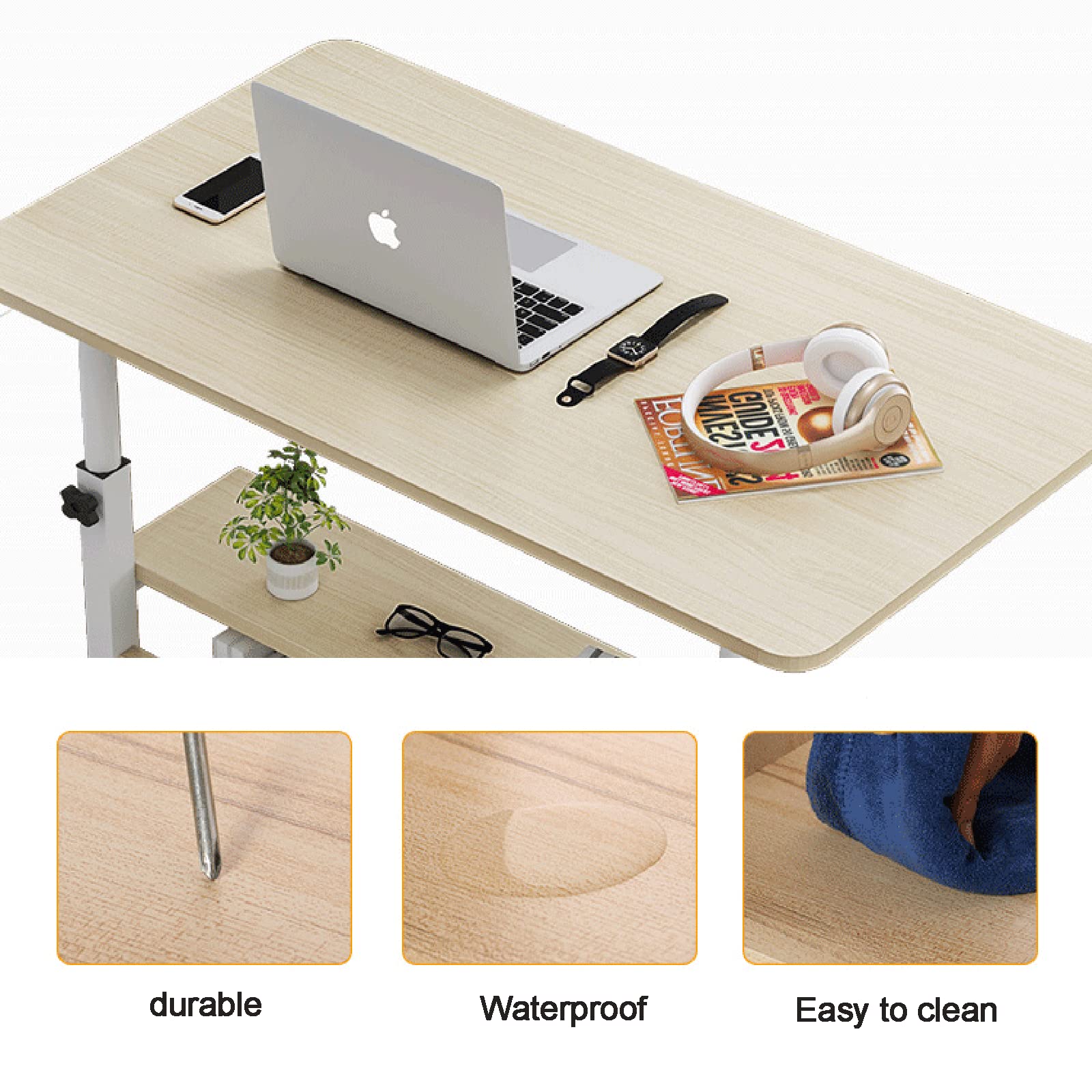 Lift Top Coffee Table with Hidden Storage - Modern Snack Side Table for Living Room, Bedroom & Balcony - Easy Assembly Blue - Perfect for Small Spaces and Entertaining Guests