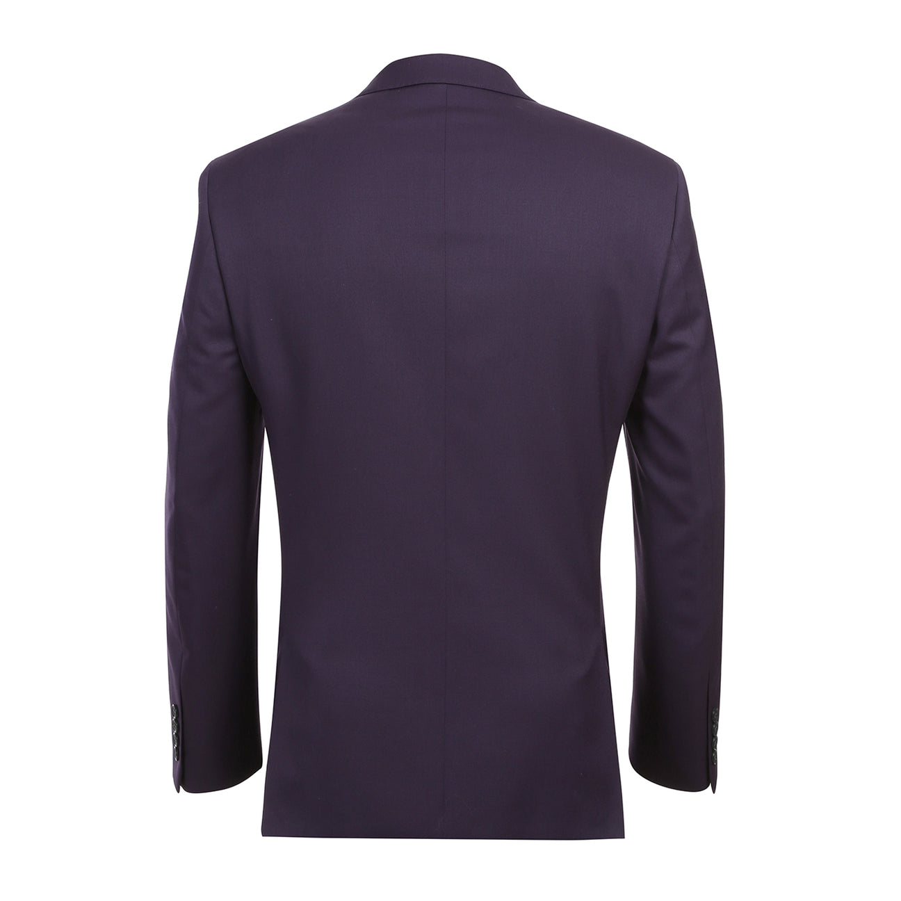 Alessandro Vitello by Renoir Slim Fit Wool Suit in Purple Blue (Style 566-4) - Premium Business Attire for Weddings, Office & Formal Events