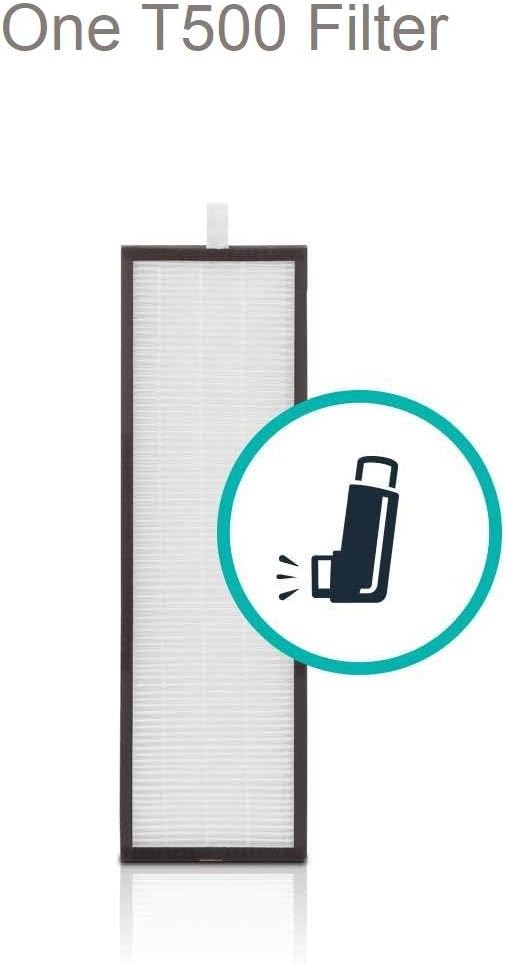 Alen TF60-Pure HEPA Replacement Filter for T500 Air Purifier - Captures Allergens, Dust, Mold & Pet Dander - Compatible with Bedrooms, Living Rooms & Offices (1 Filter)