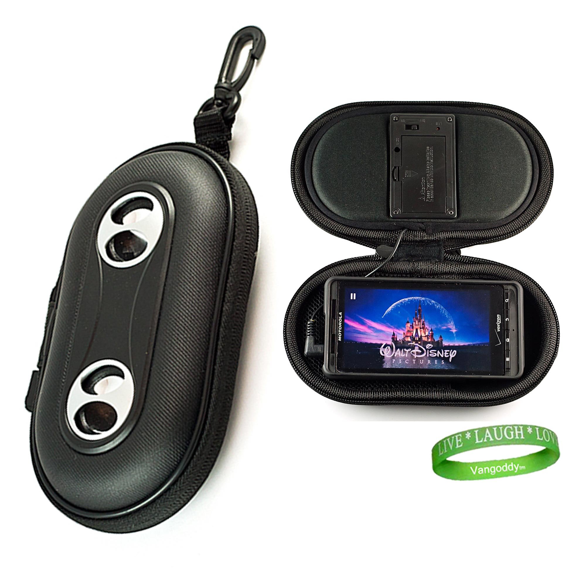 Portable Speaker for Motorola Droid 4 - Black | Movie & Video Sound System for Travel & Home