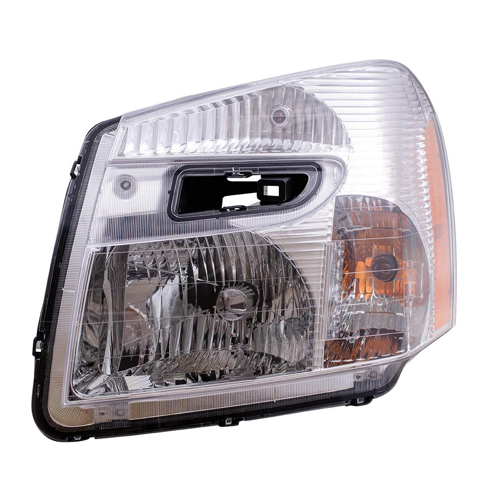 Brock Replacement Headlight Assembly Set - Driver & Passenger Side Compatible with 2005-2009 Chevy Equinox (Part #15888058, 15888059) | Durable LED Headlights for Night Driving & Improved Visibility