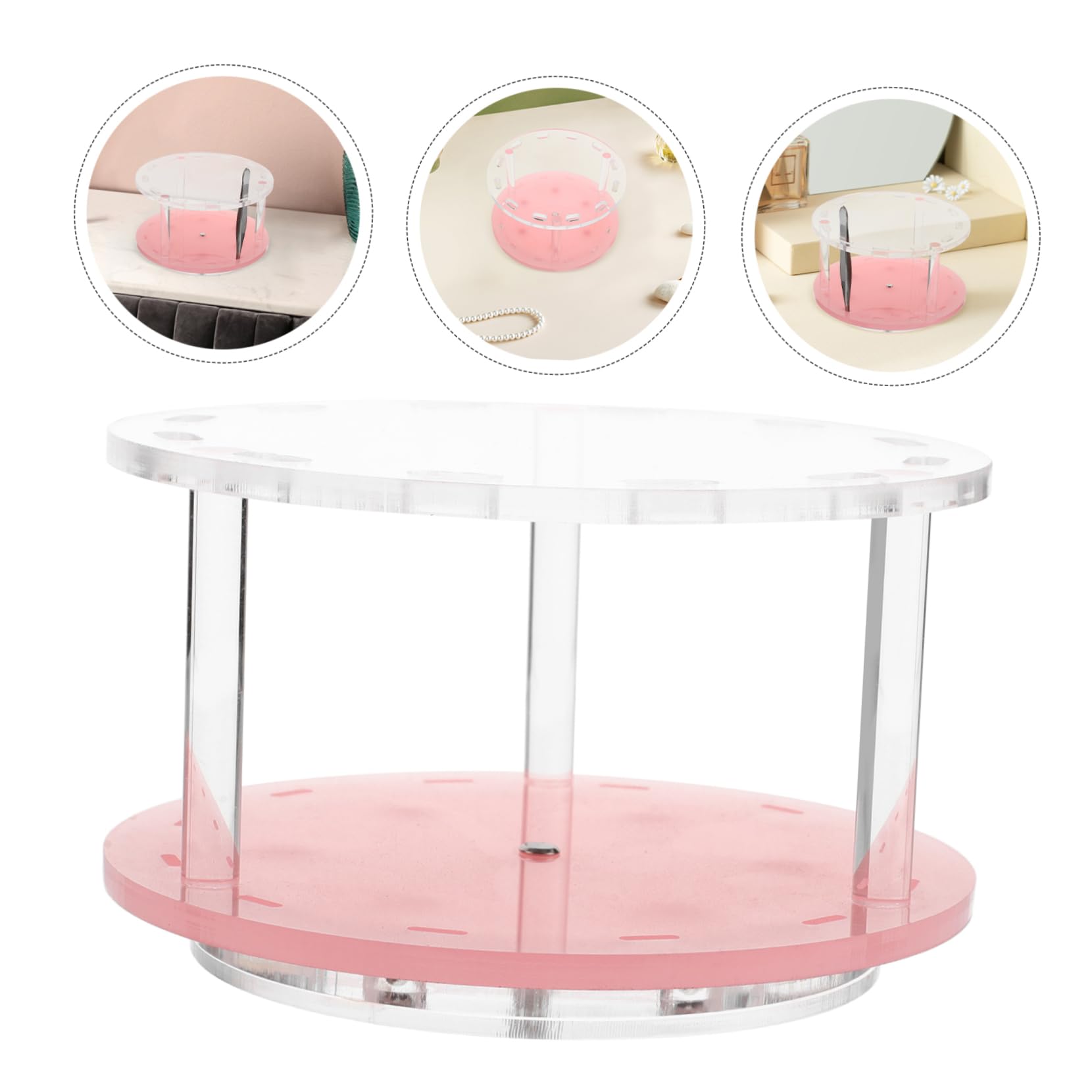 FOMIYES 12-Hole Rotatable Tweezer Stand Holder - Professional Eyelash Extension Tool Organizer for Lash Technicians - Perfect for Salon, Spa & Home Use