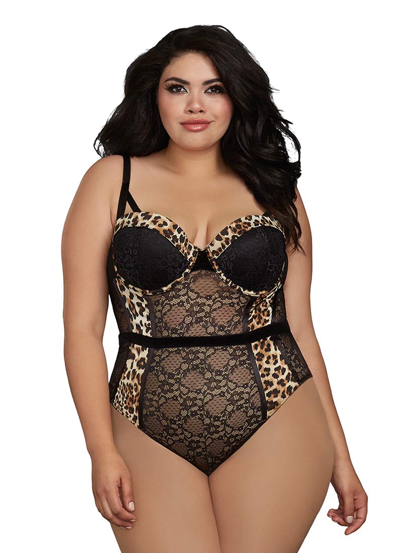 Dreamgirl Women's Lace Teddy Lingerie Set - Sexy Babydoll Nightwear for Valentine's Day & Romantic Nights