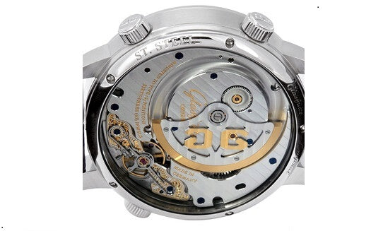 Glashutte Original Senator Cosmopolite Stainless Steel Men's Watch - Luxury Automatic Timepiece with World Time & Date Function - Perfect for Business Travel & Formal Occasions
