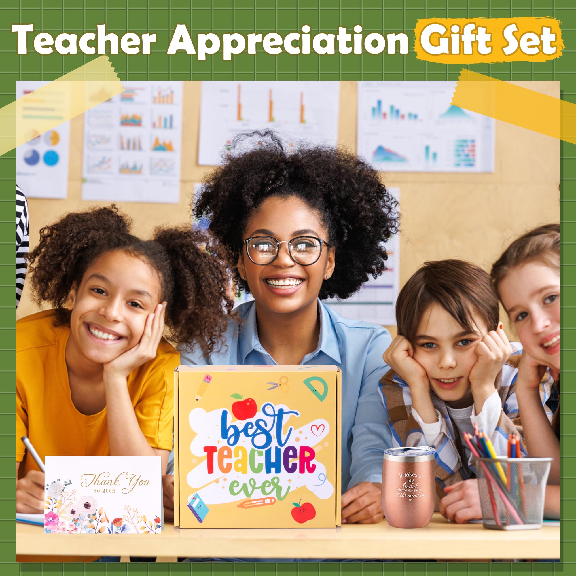 Unique Teacher Appreciation Gifts for Women - Thoughtful Birthday, Christmas & Valentine's Day Presents - Back to School Thank You Gift Basket for Educators | Perfect for Classroom Celebrations & End of Year Recognition