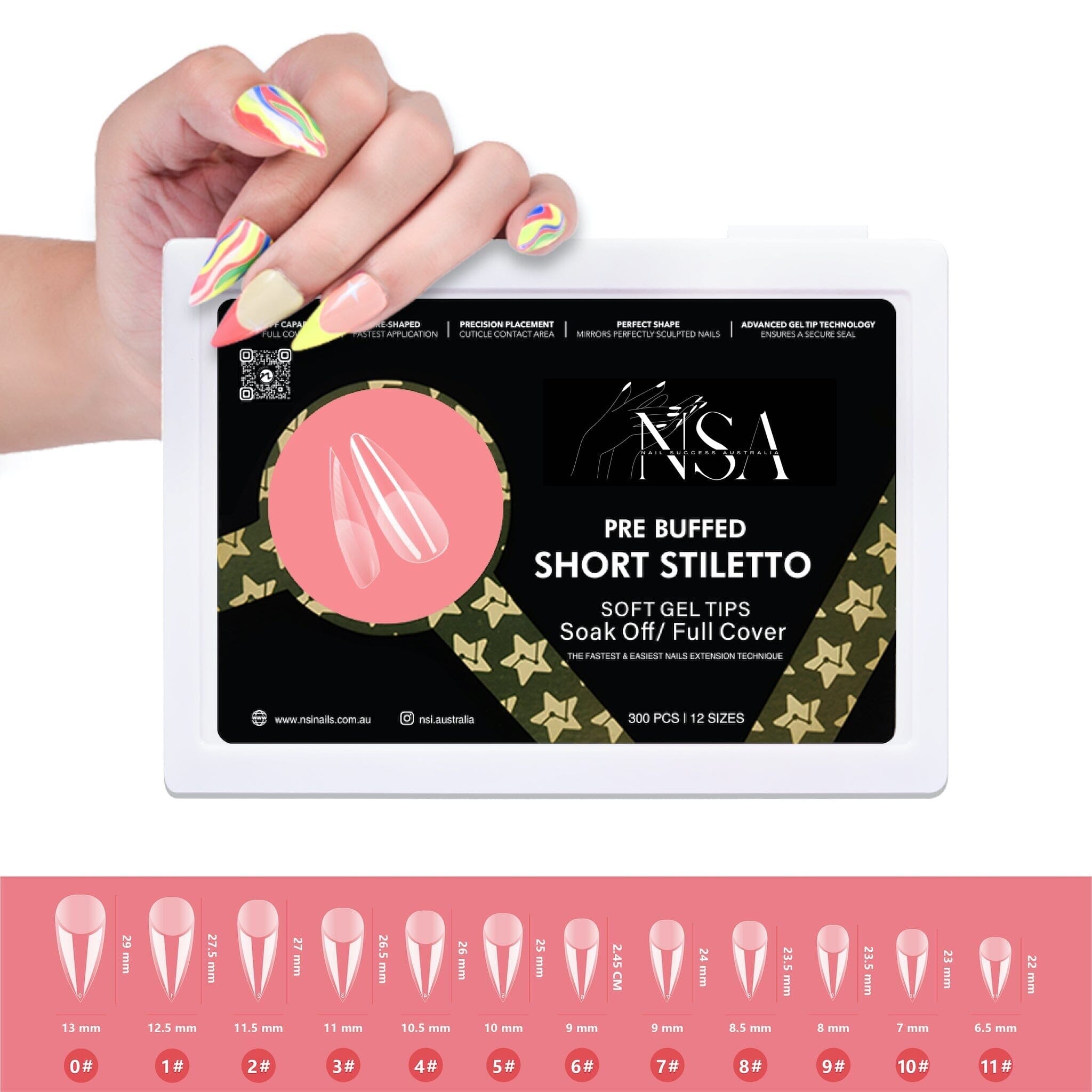 Gel Nail Extensions Kit - Pre Buffed Tips for Strong & Natural-Looking Nails | Perfect for DIY Manicures, Salon Professionals & Special Occasions