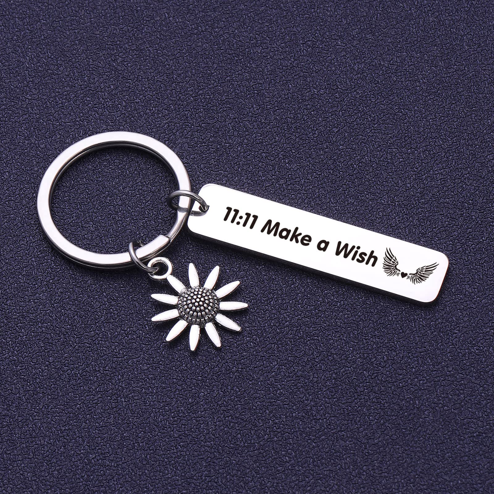 NOTHERS RSZOTW 11:11 Couple Keychain - Wing Wishing Jewelry for Couples, Spiritual Gift for Mother, Good Luck Charm for Love & Relationships | Perfect Anniversary Gift, Valentine's Day Present & Spiritual Keepsake